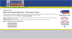 Desktop Screenshot of northyorkfamilyphysiciansafterhoursclinic.ca