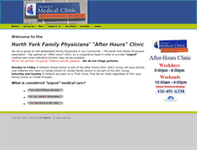 Tablet Screenshot of northyorkfamilyphysiciansafterhoursclinic.ca